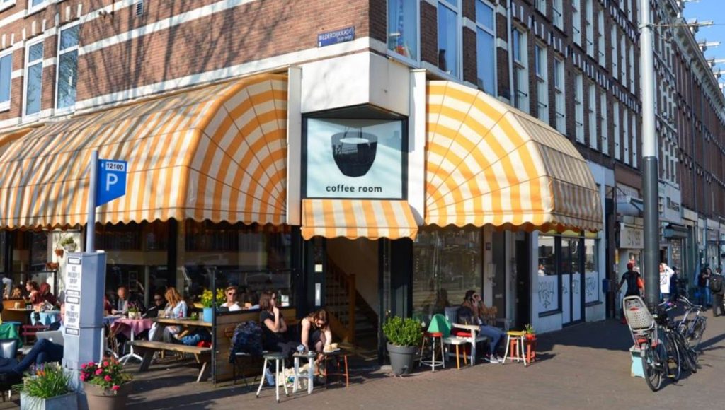 Flexwerkplek Amsterdam West coffee room
