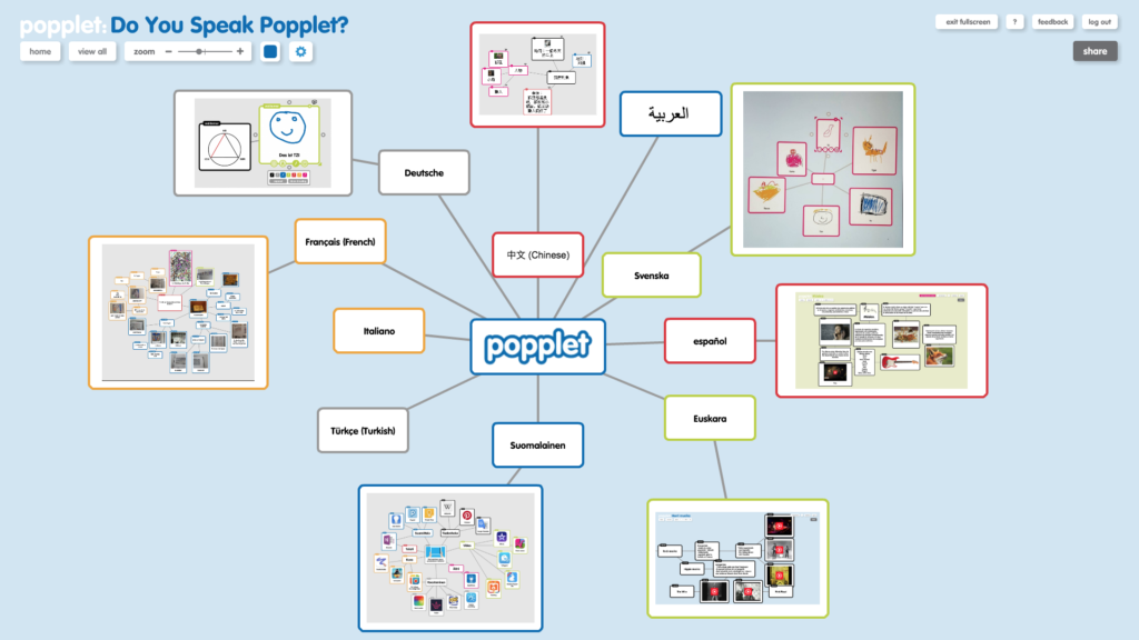 popplet online brainstorm tools